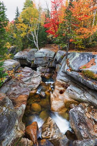 Autumn at the Upper Ammonoosuc Falls.