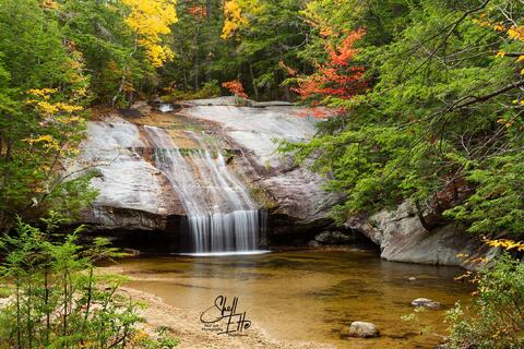Beede Falls in autumn.