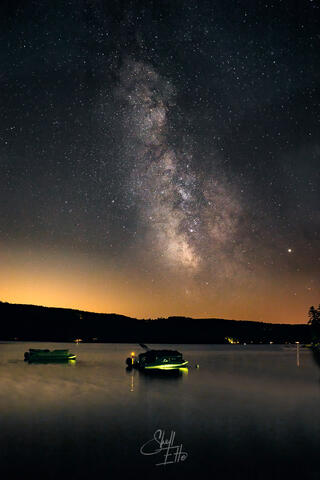 Milky Way over Little Squam Lake in Holderness, NH