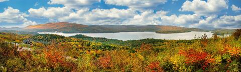 Newfound Lake Autumn Pano