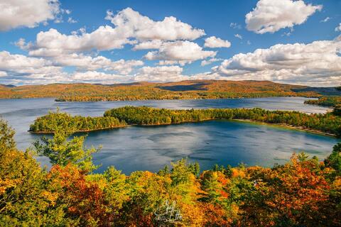 Wellington State Park from Sugarloaf Mtn Newfound Lake