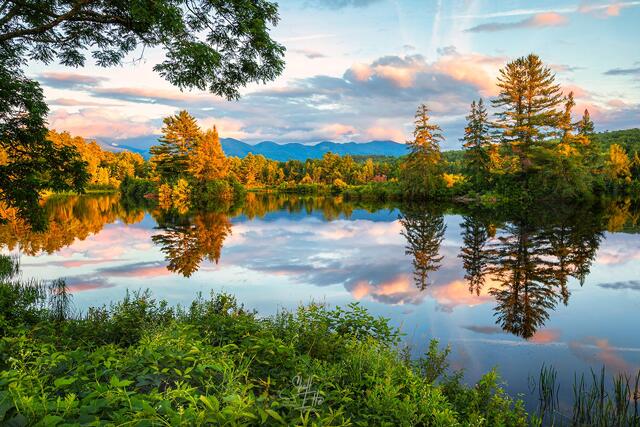 Kinsman Evening Last Light, Coffin Pond