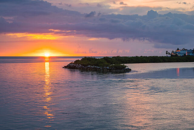 Sunrise at Hawks Duck Key in Key West, FL.