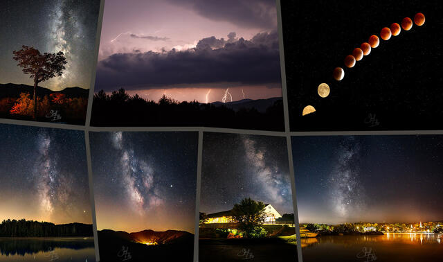 Night Lights and Milky Ways
