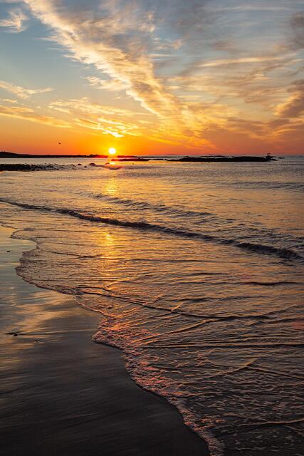 Sunrise at North Beach in Hampton, NH