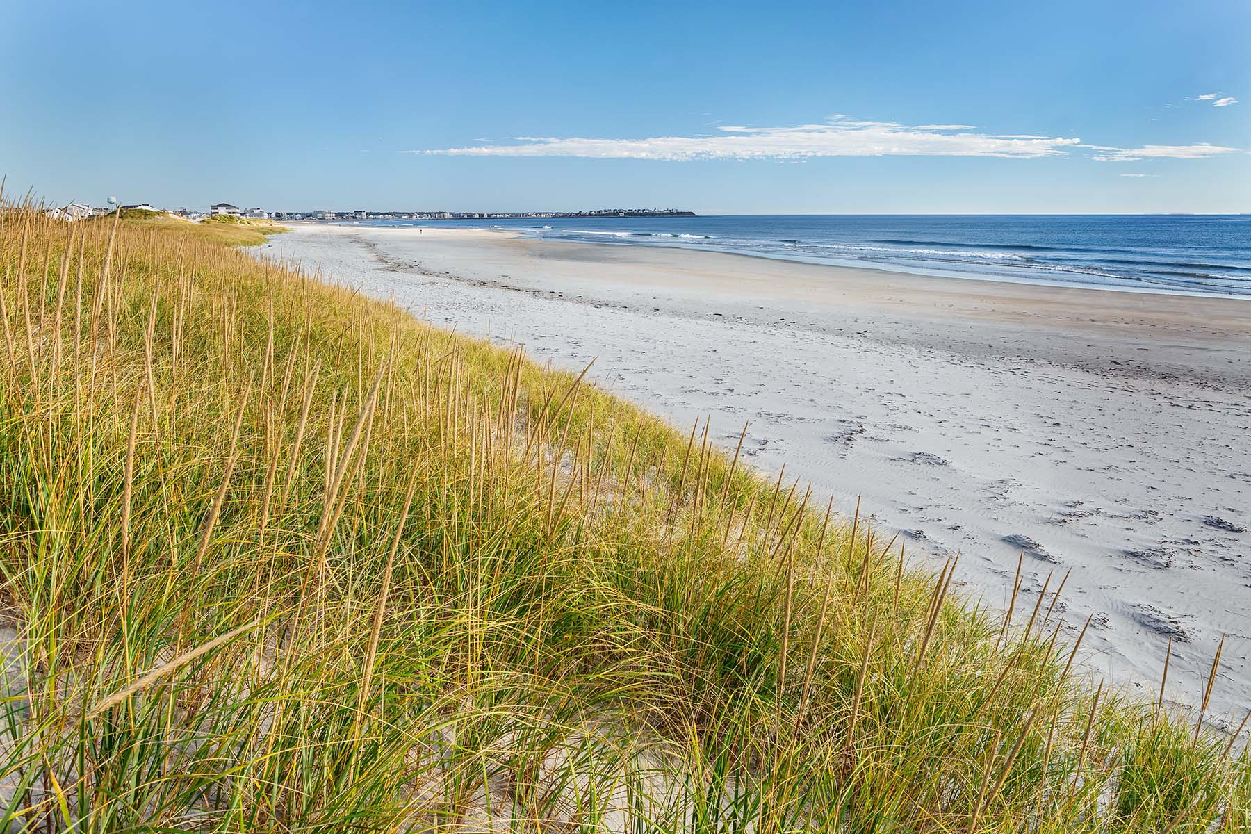 Dune Stretch, Hampton Beach State Park A stretch of grassy sand dunes at Hampton Beach State Park.