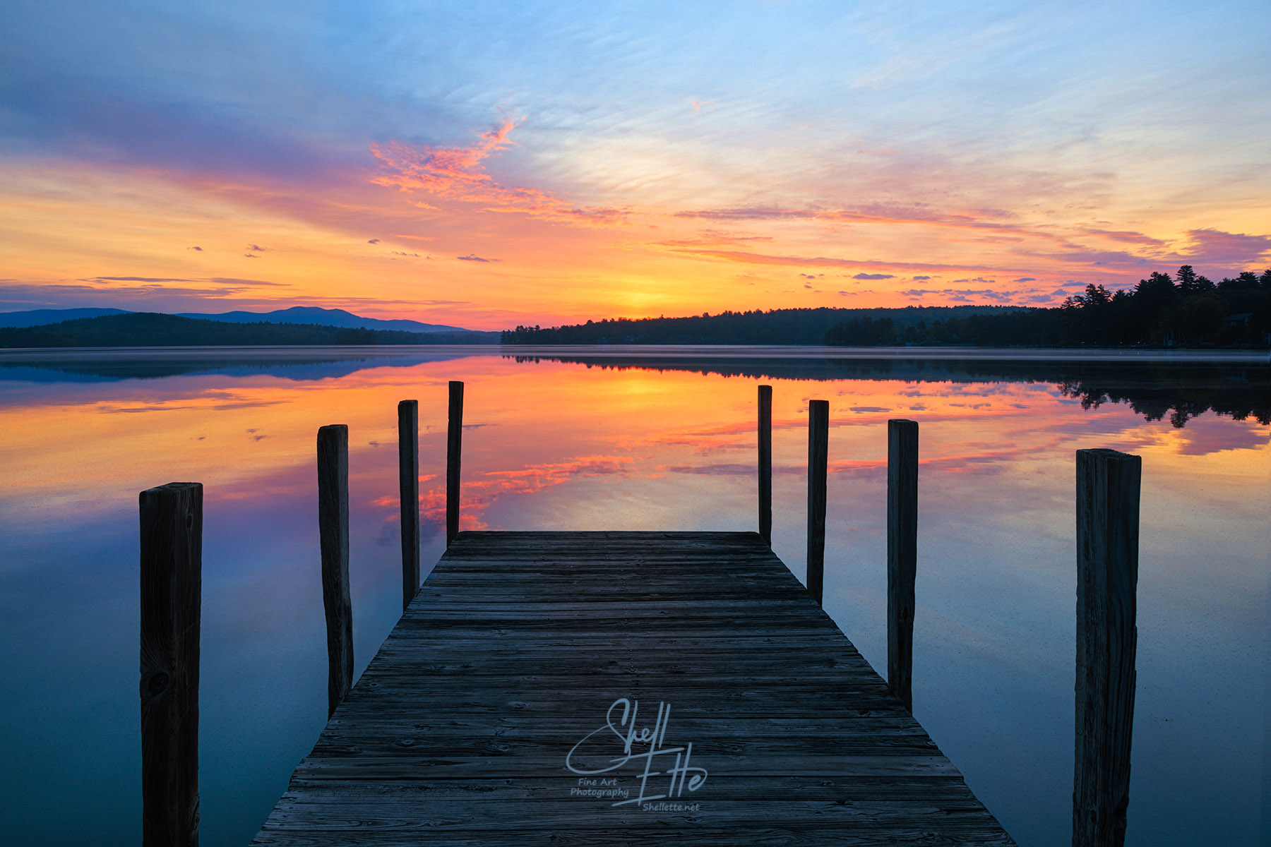 Sunrise Dock, Lake Winnipesaukee Sunrise Dock, Lake Winnipesaukee